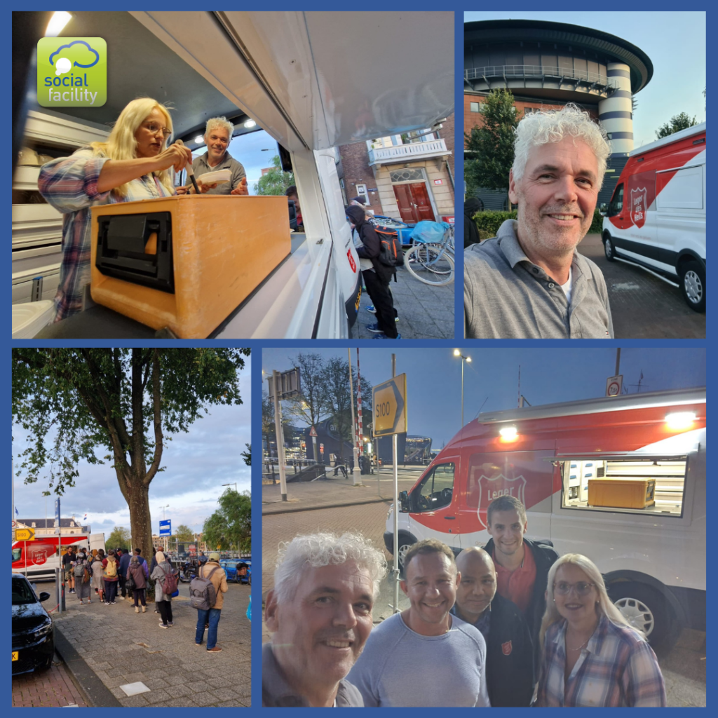 Social Facility met vrijwilligers in de soepbus van het leger des heils